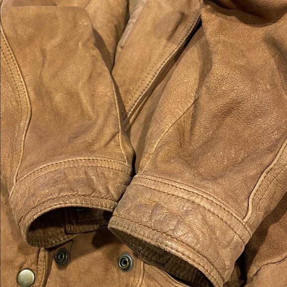 Distressed Adventure Bound Originals Wilsons Leather Jacket S Women’s? Men’s? - Picture 12 of 16